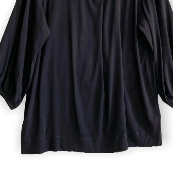 DKNY black silk tunic blouse, size 8 - Picture 4 of 11